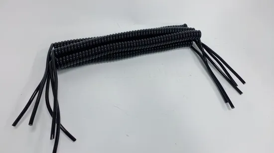 Oil Resistant Flexible PVC Insulated PUR Electric Cable Spiral Cable Coiled Wire Cable 