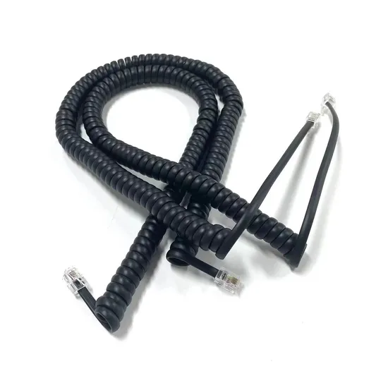 UTP CAT6 Ethernet Cable Coiled CAT6 Ethernet Spiral Cable 8 Cores Flexible Retractable Spiral Network Cable 