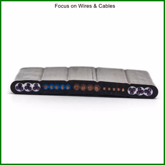 2.5mm 4mm Flexible Easily Bending Flat Elevator Cables for Lift Crane Equipment