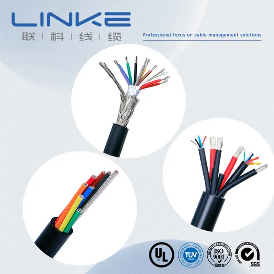 Flexible PVC Round Electrical Elevator Lift Cable with Knitting UV