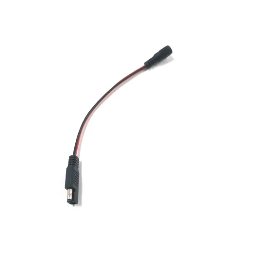 DC5521 DC5.5X2.1mm Female to SAE Power Cord Solar Panel SAE Connector Charging Extension Cable 