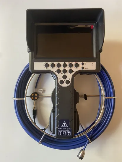 Push Rod Pipeline Inspection Camera With14mm Diameter, 30 Meter Cable Length 