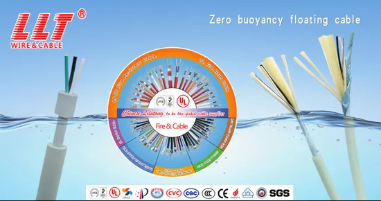 Rov Buoyancy Underwater Cable, Waterproofing Multicore Floating Electrical Power Cables 