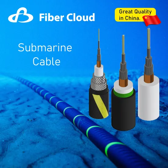 Underwater Repeatered Long Haul Ocean Communication Spiral Armored Fiber Optic Submarine Cable 