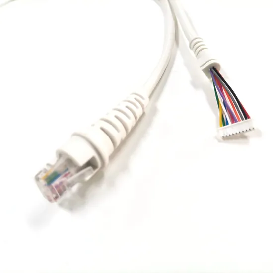 Spiral Cable with Rj50 RJ45 Connector and Open End Twisted Pair Network Cable 