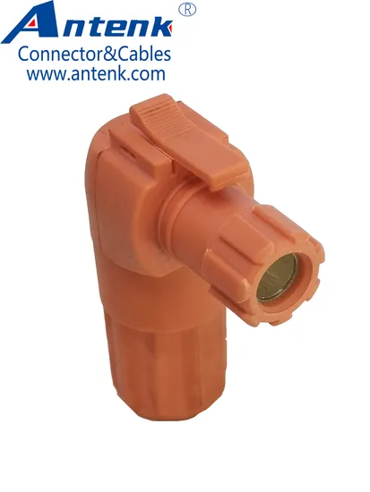 IP67 Watertight Plug Right Angle High Voltage Battery Storage Connector 