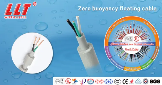 PUR Foam Underwater Power and Control Buoyancy Cables Used for Swimming Pool and Aquarium 