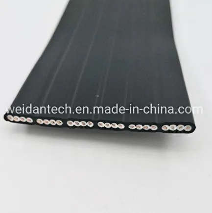 Weidan TVVB Unshielded Elevator Lift Traveling Flat Cable Crane  Traveling Cable 