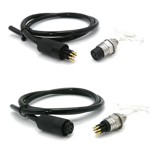 Micro Underwater Stainless 2pin Male Female Power Waterproof Tether Cable Rov Connector 